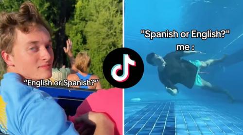 Tren English or Spanish di TikTok (Foto: TikTok)